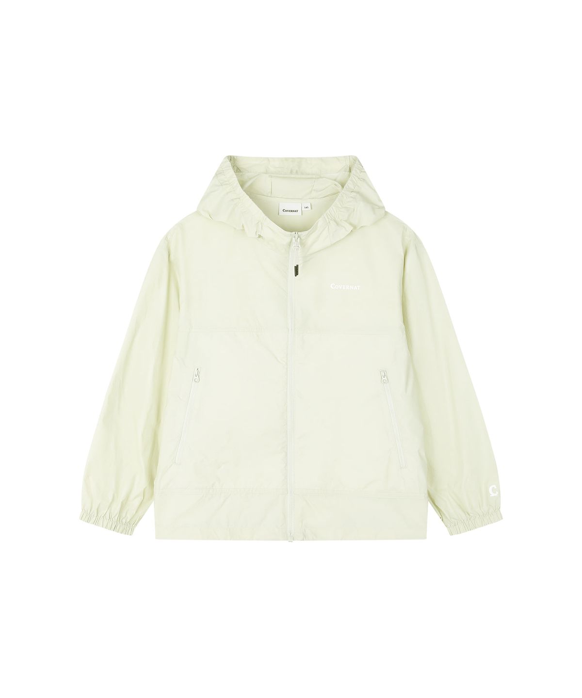 커버낫 키즈(COVERNAT KIDS) 워드마크 후드 바람막이 라임 CK2602JK13LI