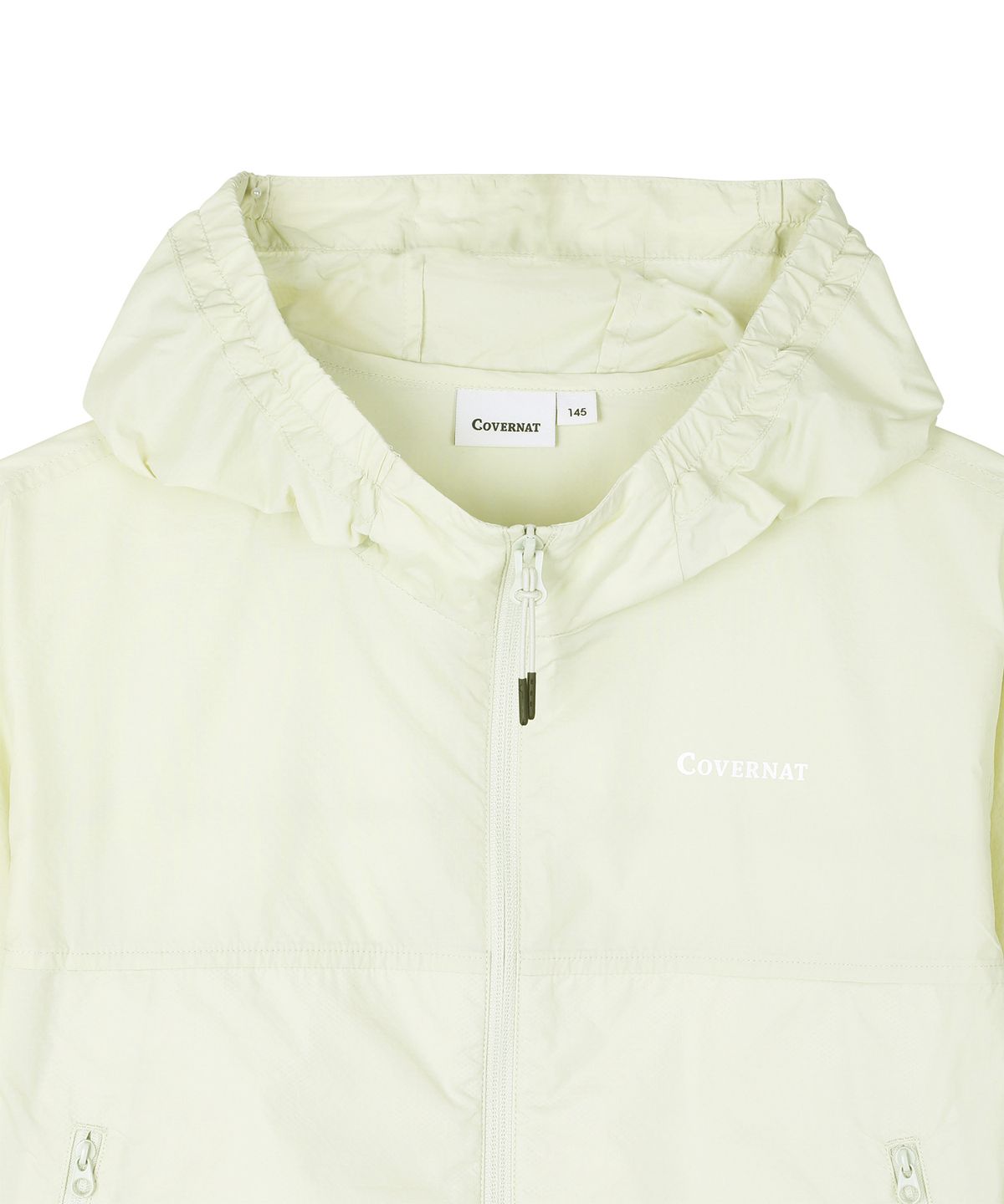 커버낫 키즈(COVERNAT KIDS) 워드마크 후드 바람막이 라임 CK2602JK13LI