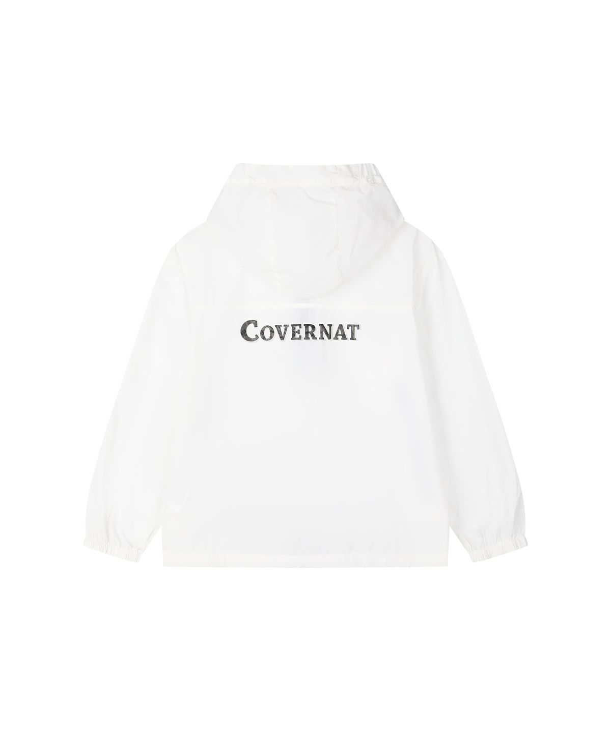 커버낫 키즈(COVERNAT KIDS) 워드마크 후드 바람막이 화이트 CK2602JK13WH