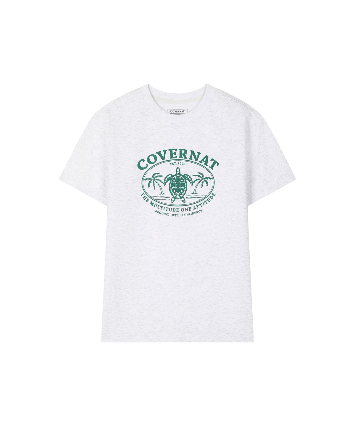 커버낫 키즈(COVERNAT KIDS) 아쿠아 터틀 티셔츠 헤더 그레이 CK2602ST36HG