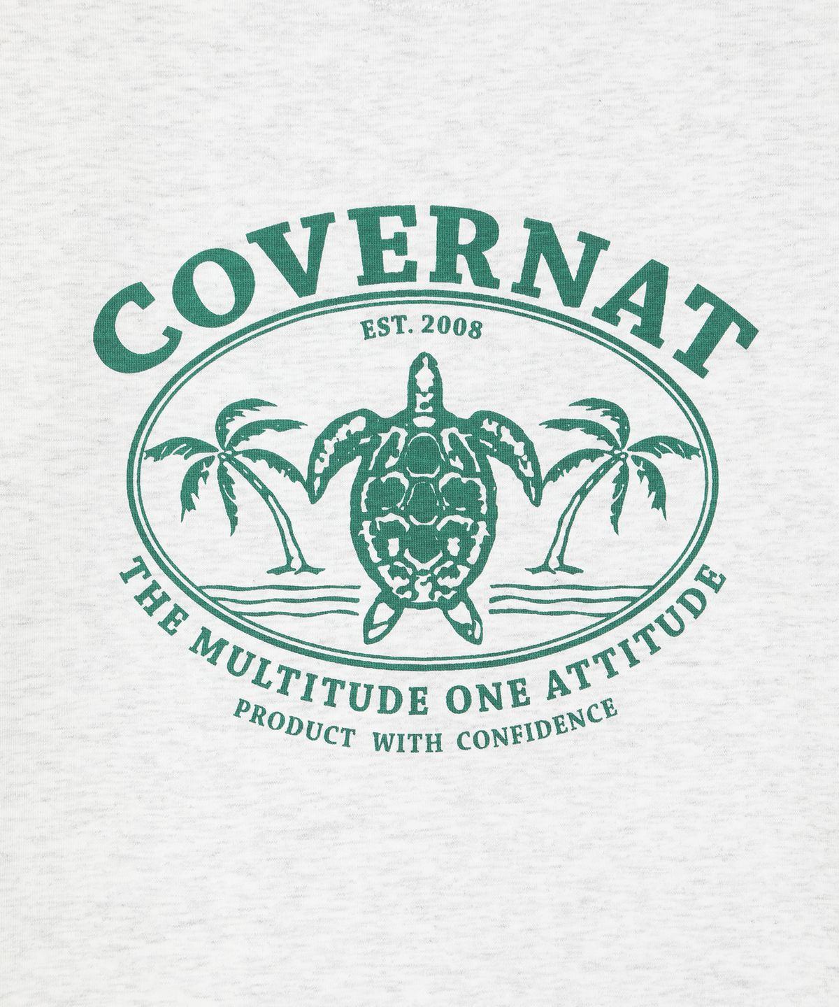 커버낫 키즈(COVERNAT KIDS) 아쿠아 터틀 티셔츠 헤더 그레이 CK2602ST36HG