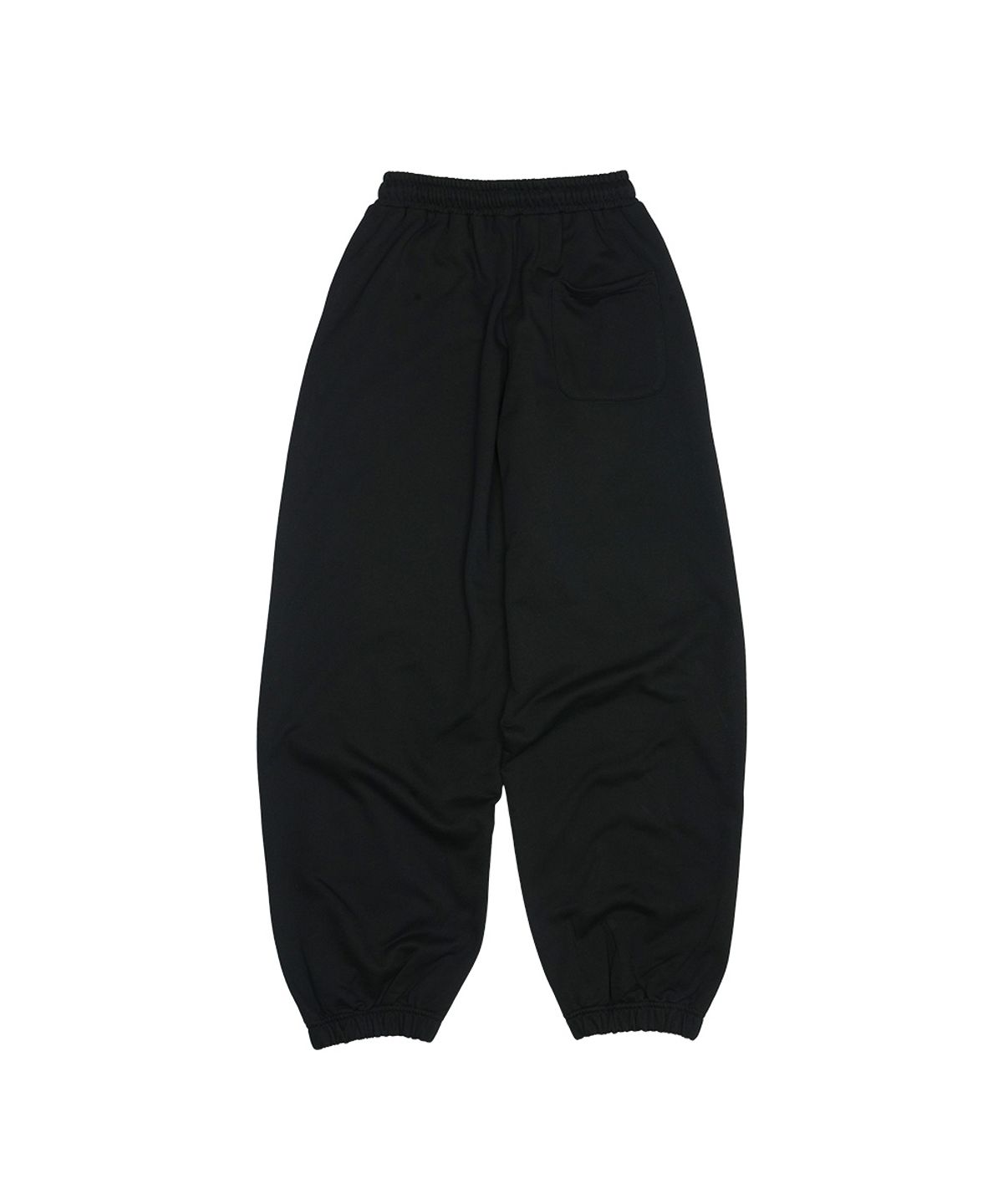그레일즈(GRAILZ) LACE APPLIQUE SWEAT PANTS [BLACK]