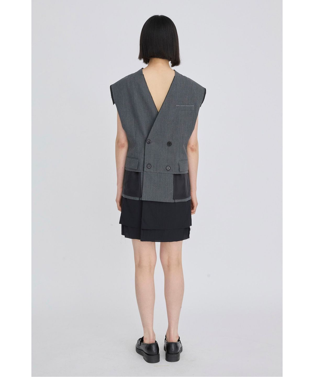 래코드(RECODE) Convertible Flip Jacket Dress RQDAS26540GYX