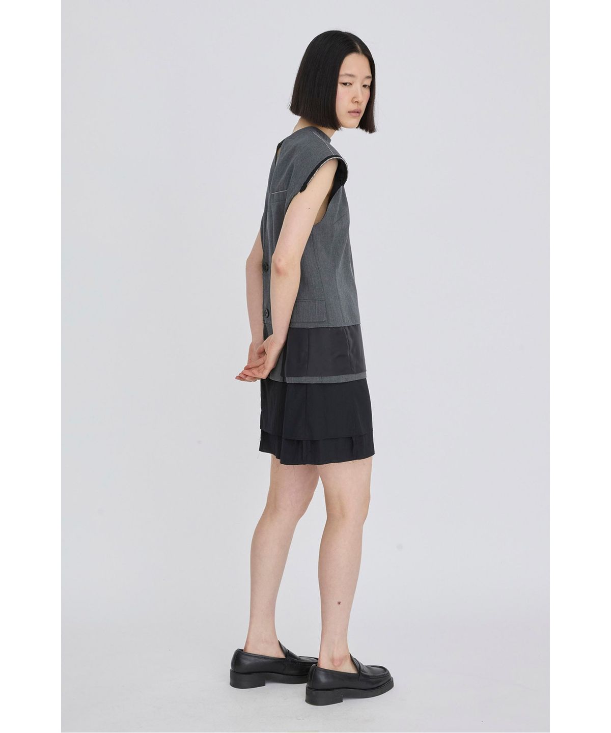 래코드(RECODE) Convertible Flip Jacket Dress RQDAS26540GYX
