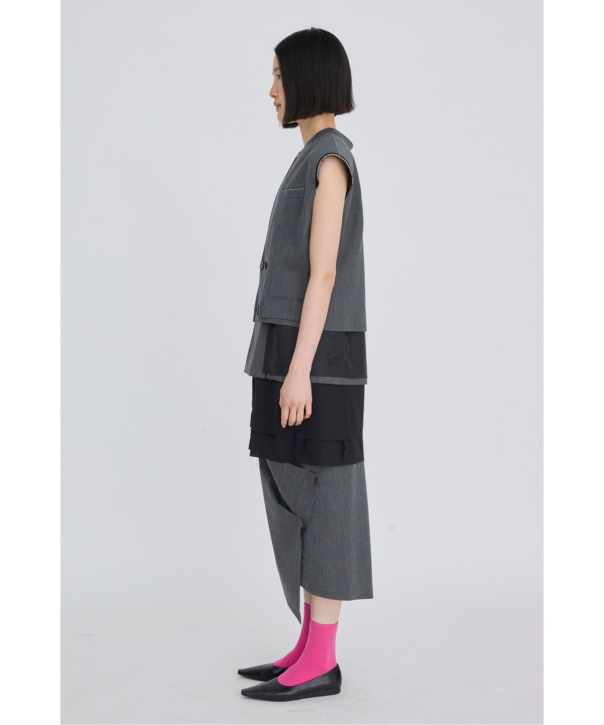 래코드(RECODE) Convertible Flip Jacket Dress RQDAS26540GYX