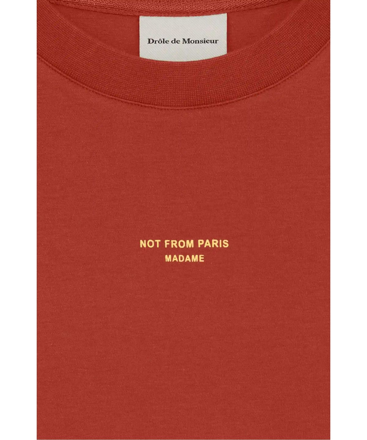 드롤드무슈(DROLE DE MONSIEUR) 클래식 슬로건 티셔츠 Le T-shirt Slogan Classique D0TCM26223RED
