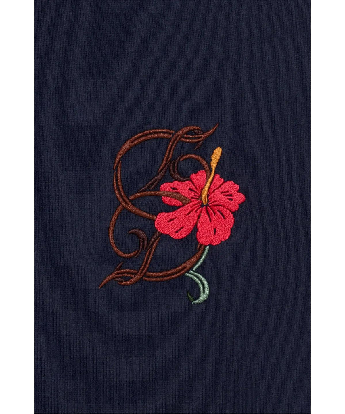 드롤드무슈(DROLE DE MONSIEUR) 히비스커스 자수 티셔츠 T-Shirt D Hibiscus Brodee D0TCM26211NYX