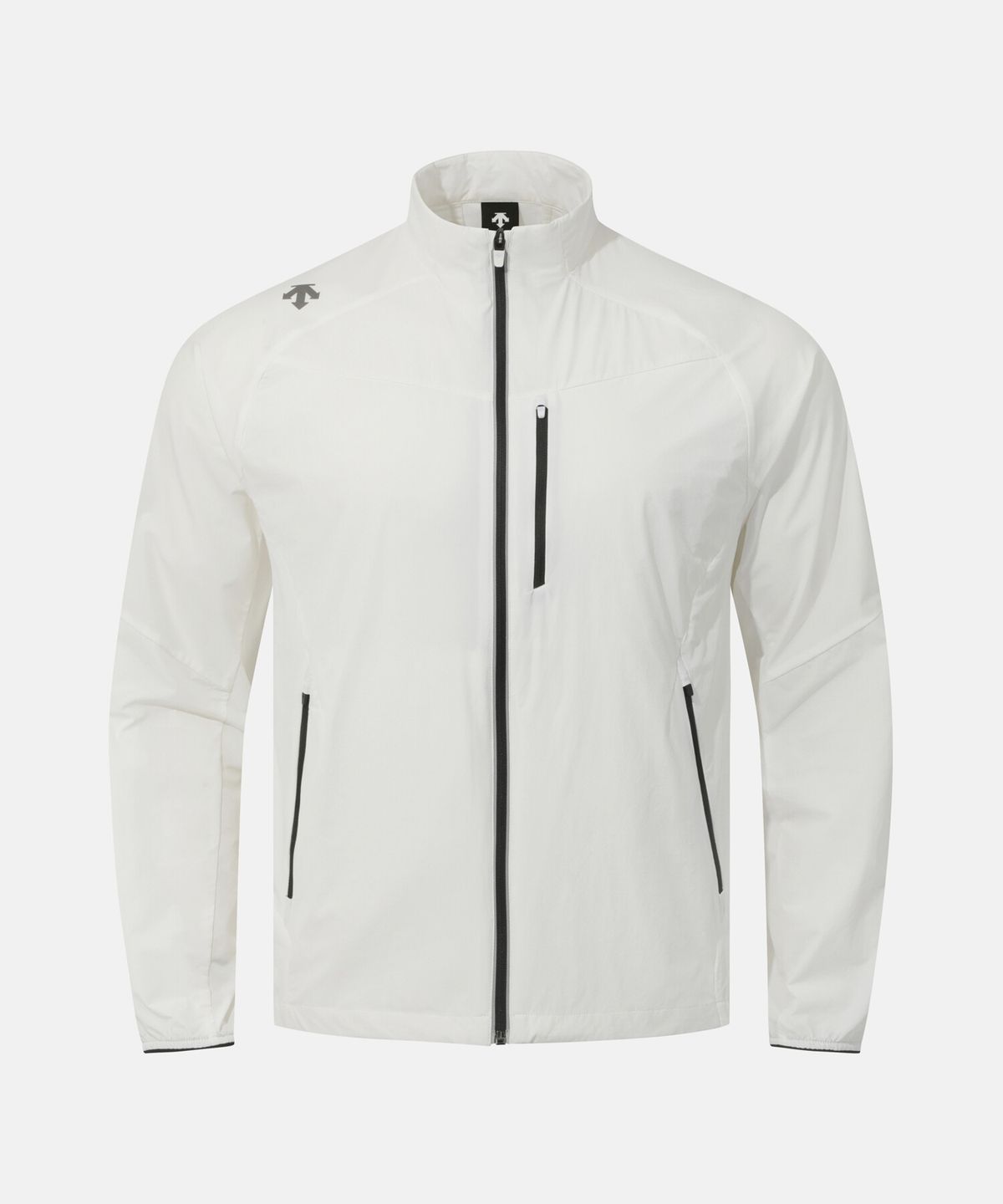 데상트(DESCENTE) 러닝 스트레치 우븐 집업 자켓 화이트 SR221RWT41
