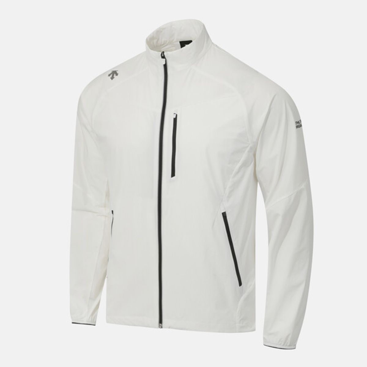데상트(DESCENTE) 러닝 스트레치 우븐 집업 자켓 화이트 SR221RWT41