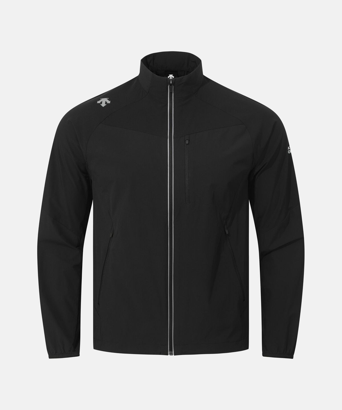 데상트(DESCENTE) 러닝 스트레치 우븐 집업 자켓 블랙 SR221RWT41