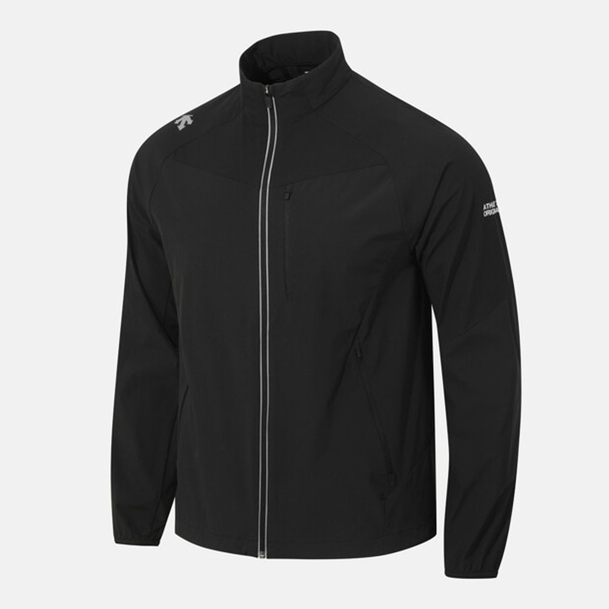 데상트(DESCENTE) 러닝 스트레치 우븐 집업 자켓 블랙 SR221RWT41