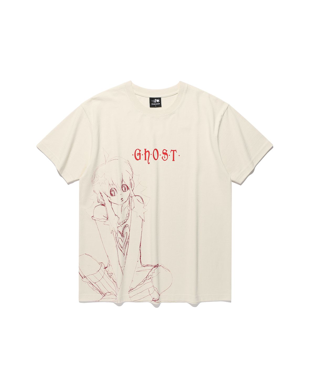 나이스고스트클럽(NICEGHOSTCLUB) STAR GIRL TEE_IVORY(NG2GMUT510A)