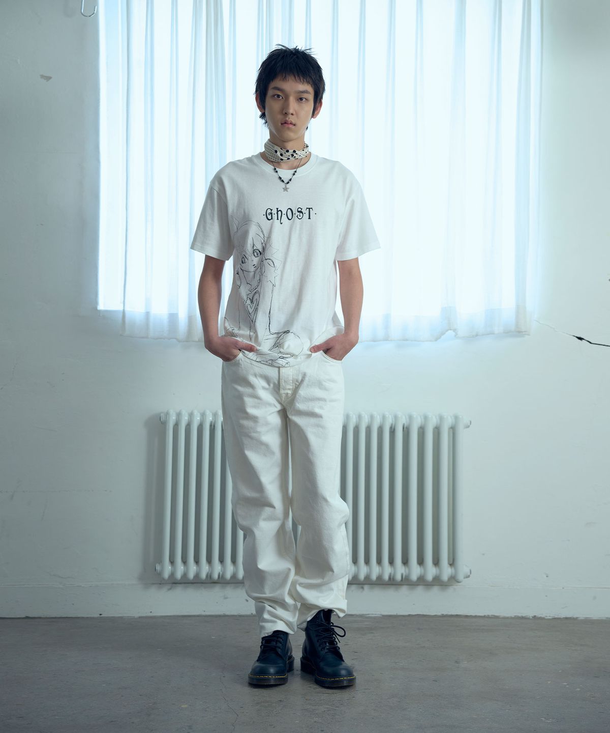 나이스고스트클럽(NICEGHOSTCLUB) STAR GIRL TEE_WHITE(NG2GMUT510A)