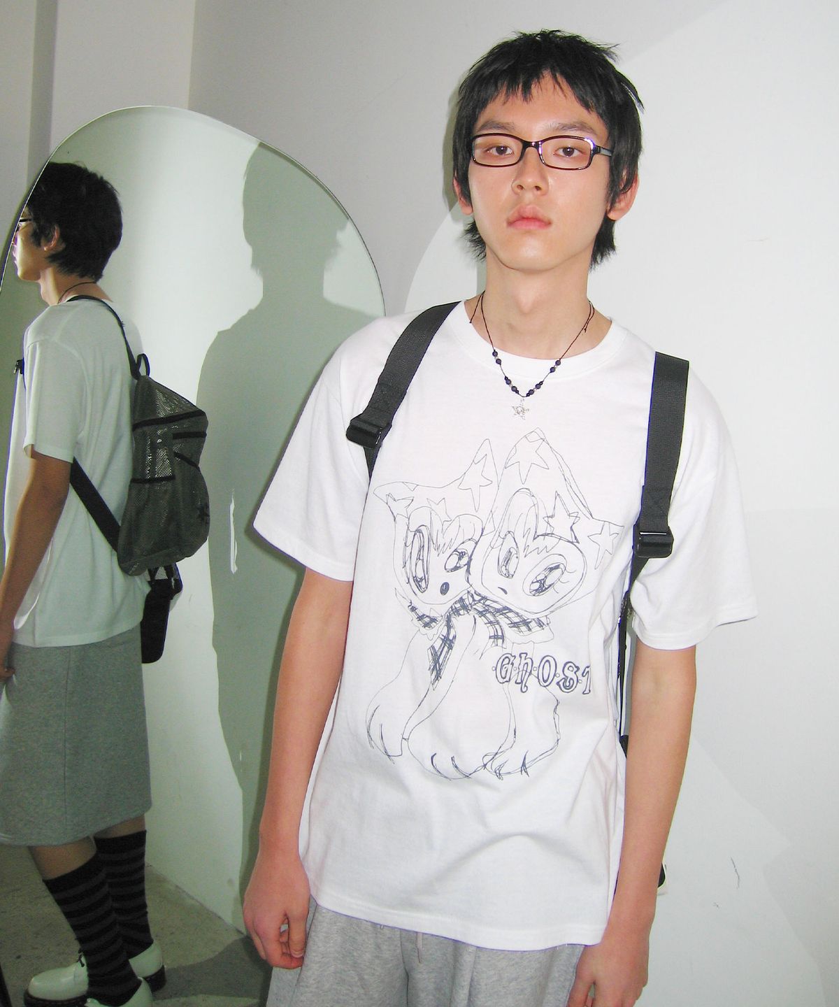 나이스고스트클럽(NICEGHOSTCLUB) WARPED DOLLY TEE_WHITE(NG2GMUT516A)