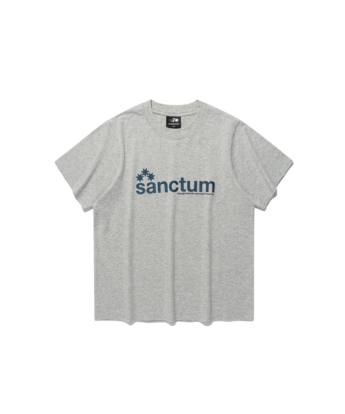 나이스고스트클럽(NICEGHOSTCLUB) SANCTUM LOGO TEE_GREY(NG2GMFT506A)