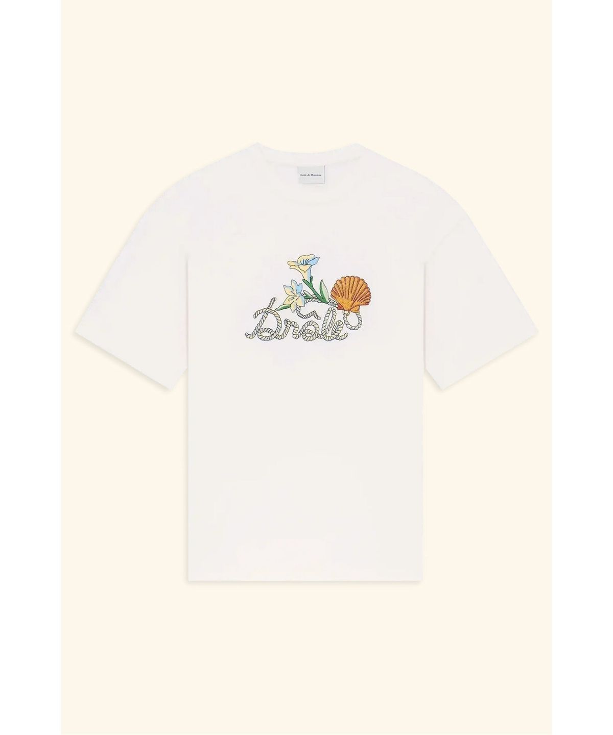 드롤드무슈(DROLE DE MONSIEUR) 쉘 그래픽 티셔츠 T-shirt Drole Shell  D0TCM26208WHM
