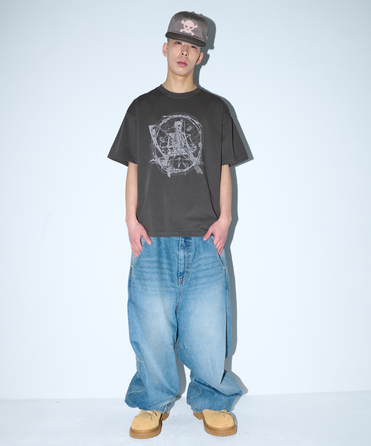 위캔더스(WKNDRS) [KOIN SEOUL] SKULL CAP (BROWN)