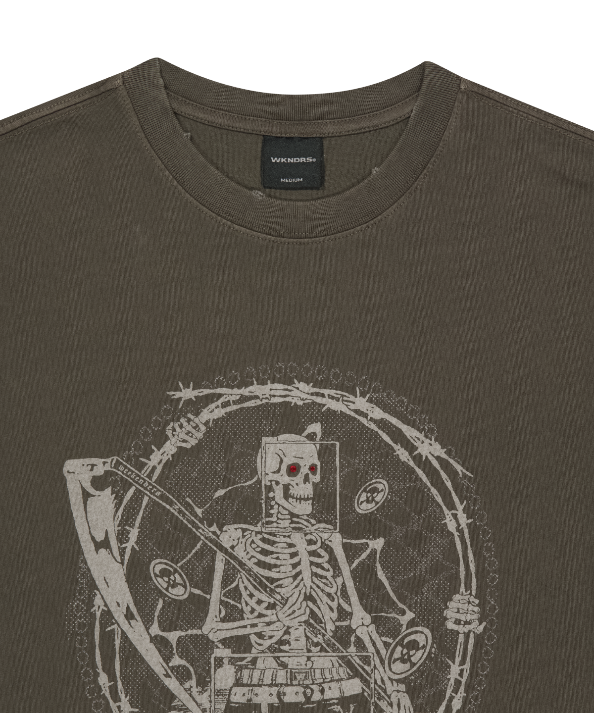 위캔더스(WKNDRS) [KOIN SEOUL] REAPER T-SHIRT (BROWN)