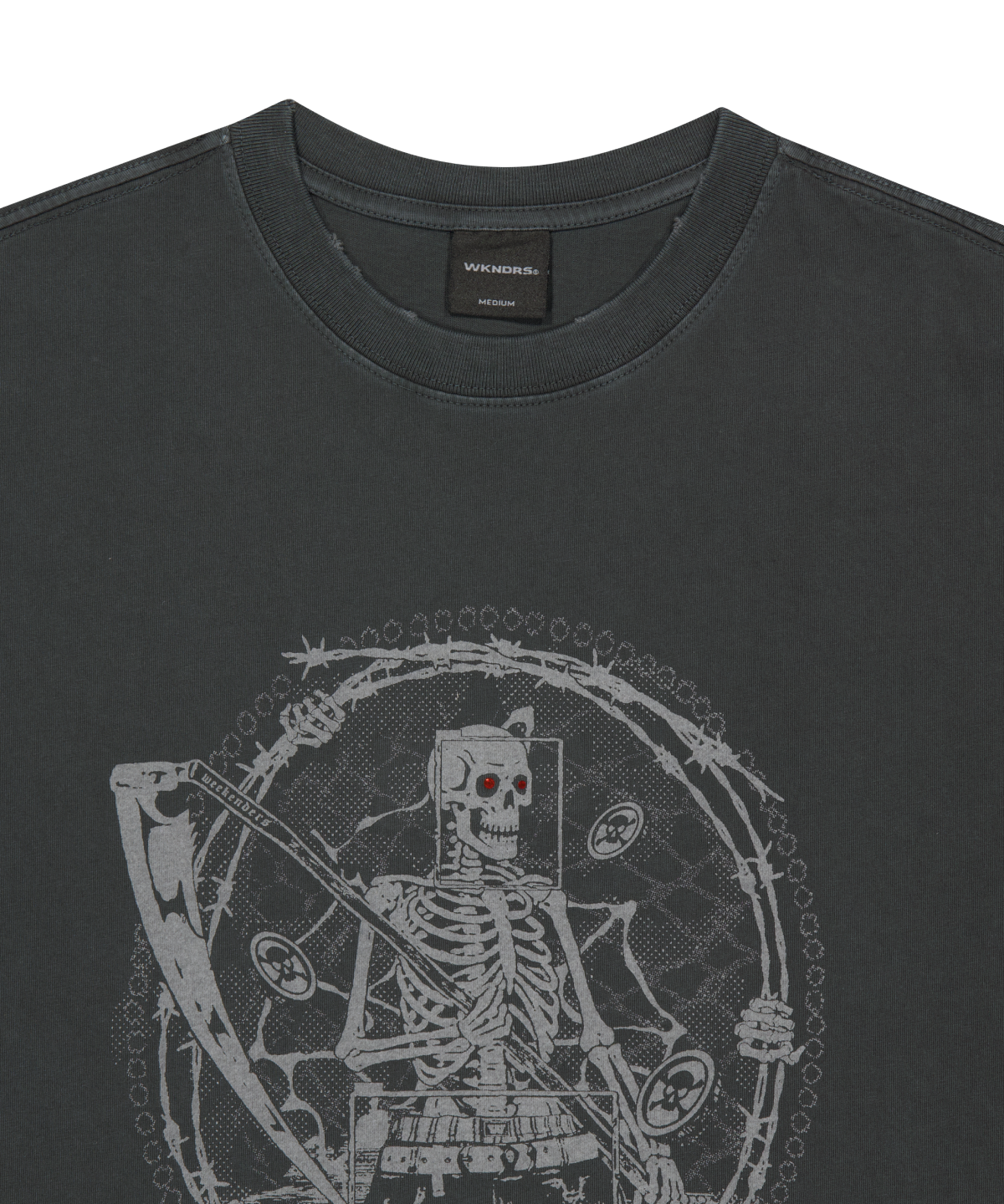 위캔더스(WKNDRS) [KOIN SEOUL] REAPER T-SHIRT (CHARCOAL)