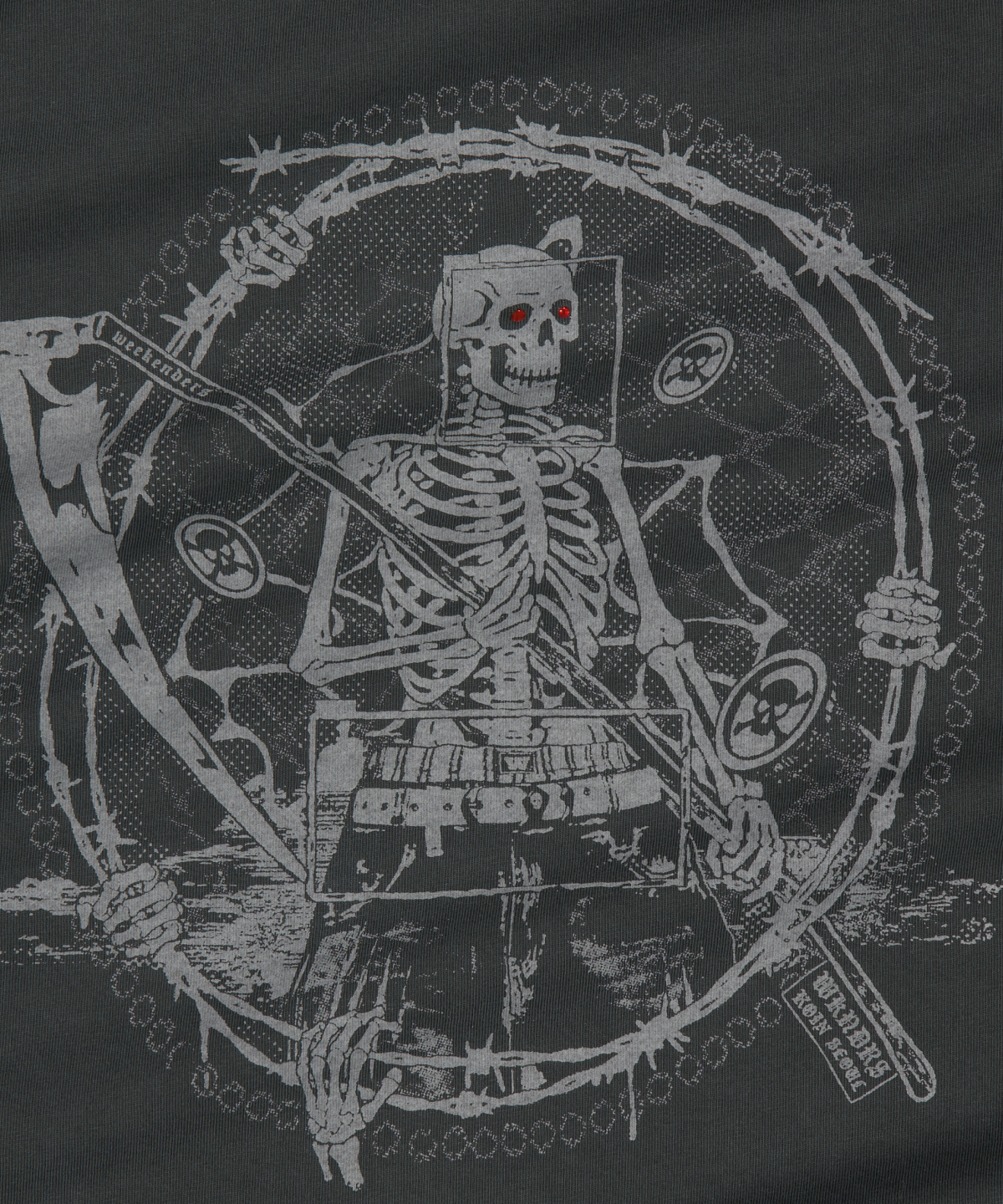 위캔더스(WKNDRS) [KOIN SEOUL] REAPER T-SHIRT (CHARCOAL)