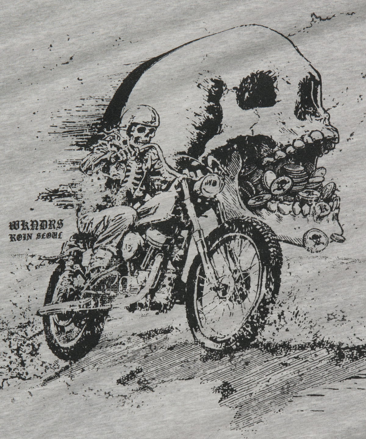 위캔더스(WKNDRS) [KOIN SEOUL] DEATH RIDER LS T-SHIRT (M.GREY)