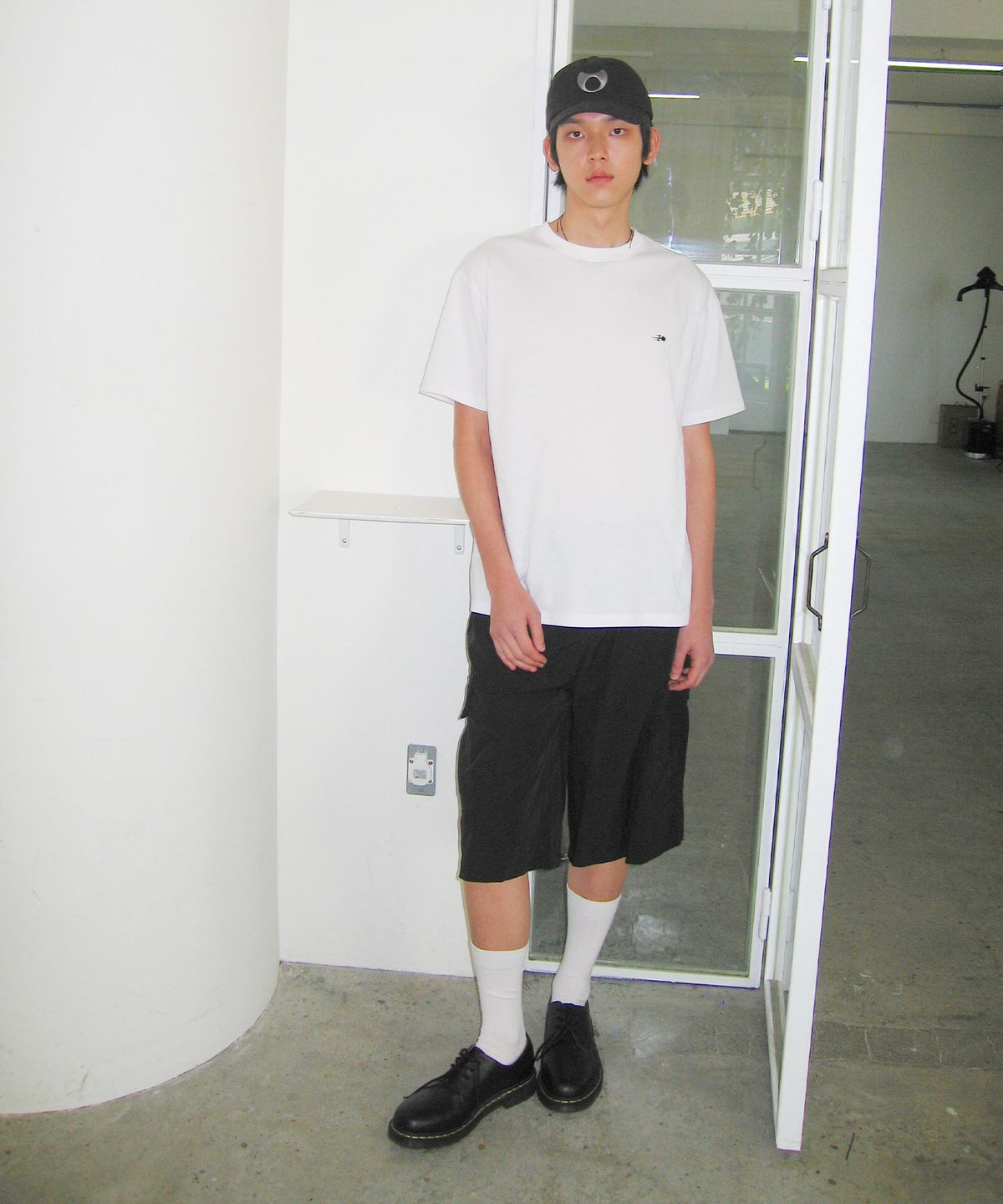 나이스고스트클럽(NICEGHOSTCLUB) 3STAR NYLON BERMUDA CARGO SHORTS_BLACK(NG2GMUPA60A)