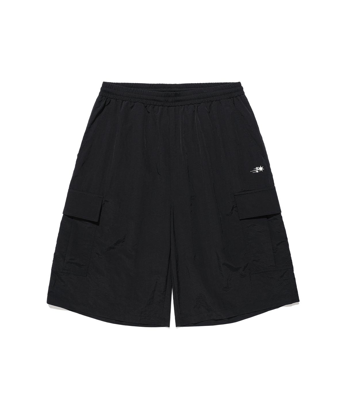 나이스고스트클럽(NICEGHOSTCLUB) 3STAR NYLON BERMUDA CARGO SHORTS_BLACK(NG2GMUPA60A)