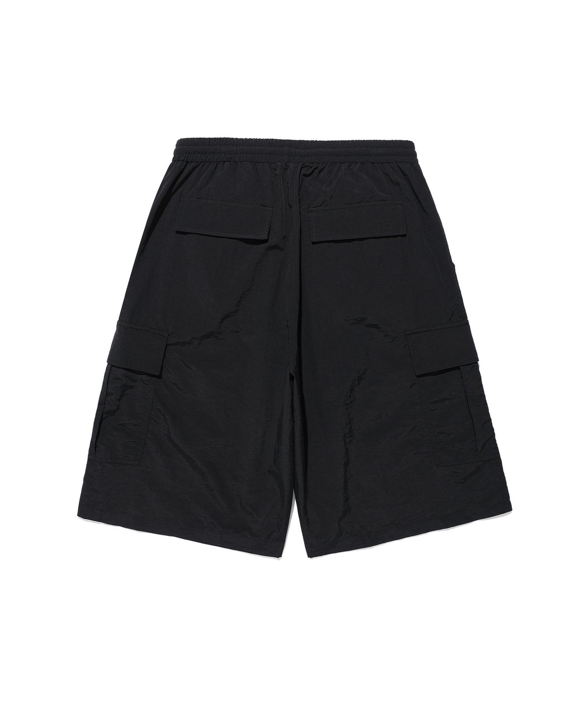 나이스고스트클럽(NICEGHOSTCLUB) 3STAR NYLON BERMUDA CARGO SHORTS_BLACK(NG2GMUPA60A)