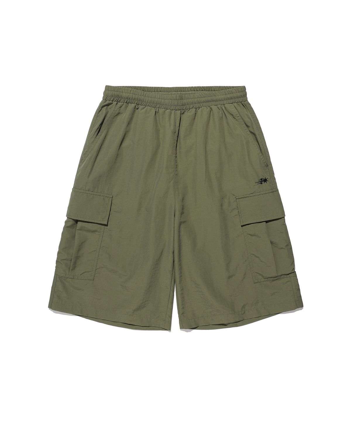 나이스고스트클럽(NICEGHOSTCLUB) 3STAR NYLON BERMUDA CARGO SHORTS_KHAKI(NG2GMUPA60A)