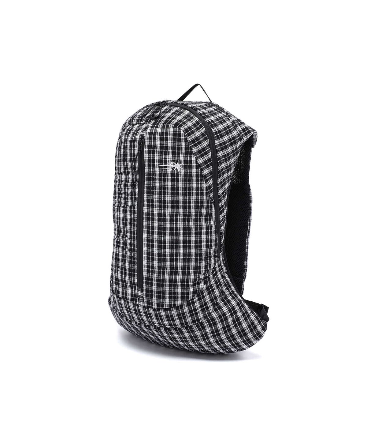 나이스고스트클럽(NICEGHOSTCLUB) SEERSUCKER TRAVEL BACKPACK_BLACK(NG2GSUAB41A)
