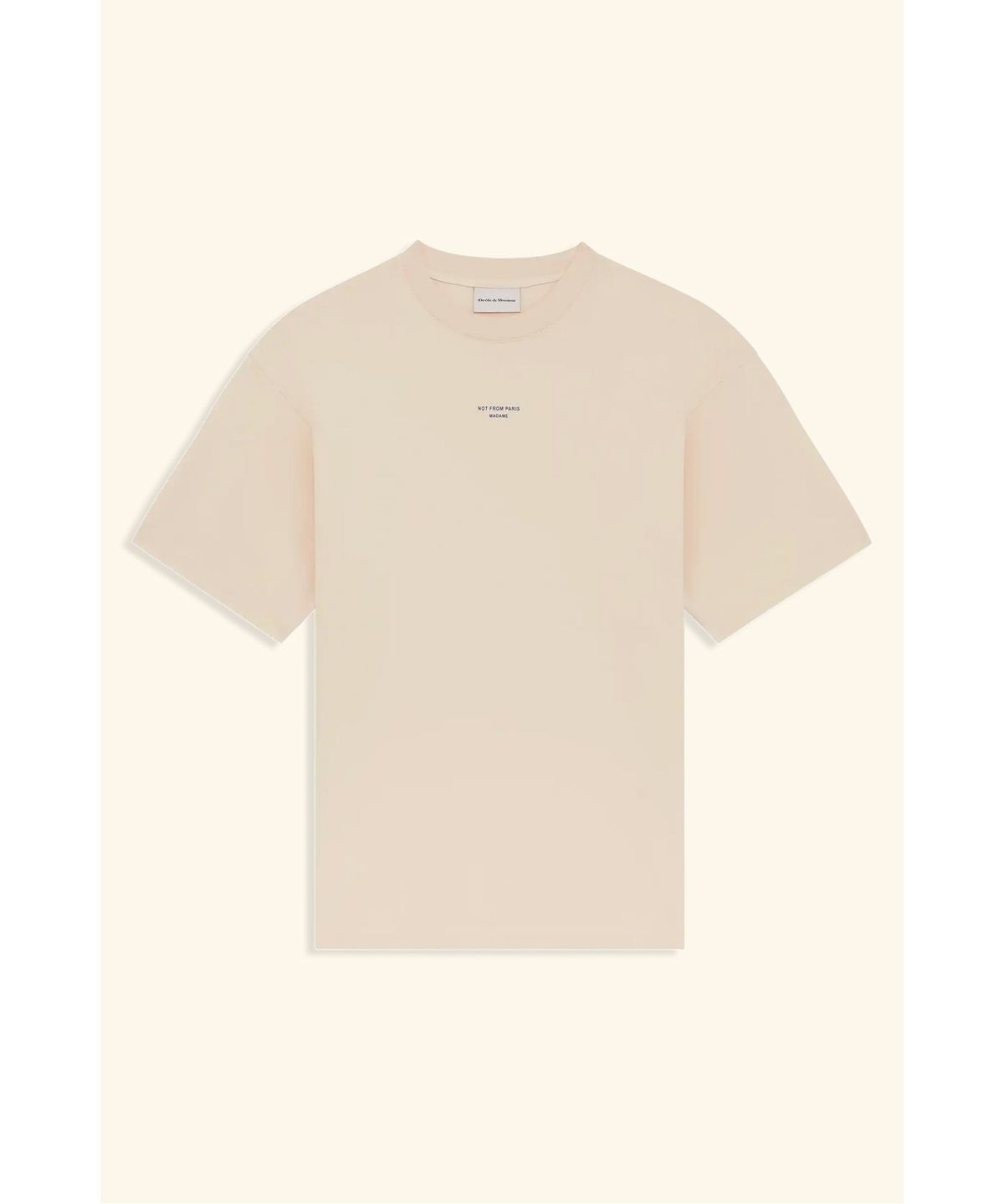드롤드무슈(DROLE DE MONSIEUR) 클래식 슬로건 티셔츠 Le T-shirt Slogan Classique D0TCM26223IVX
