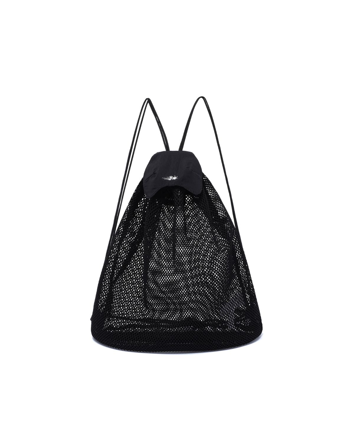 나이스고스트클럽(NICEGHOSTCLUB) FLAP MESH GYMSACK_BLACK(NG2GSUAB43A)