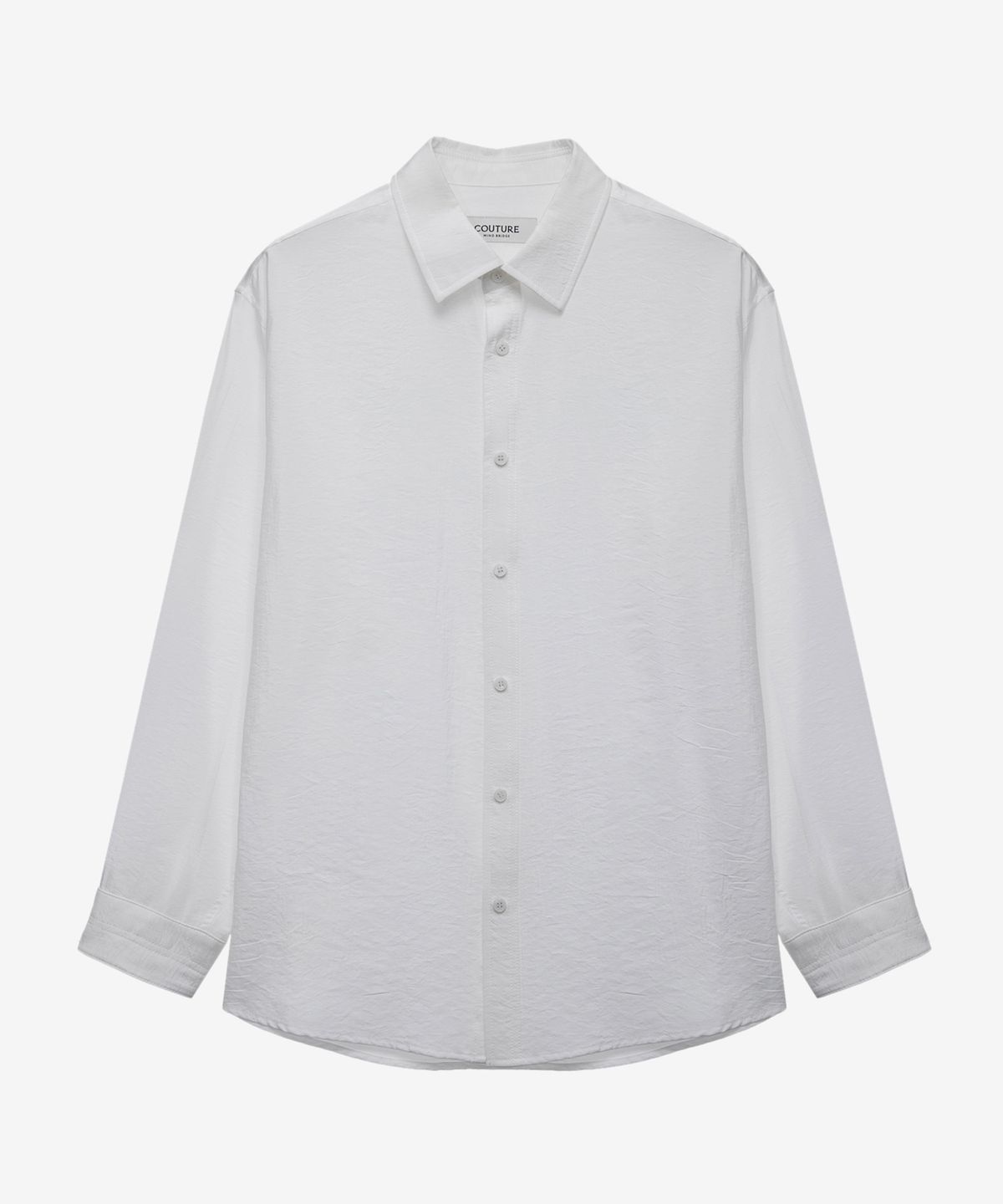 마인드브릿지(MINDBRIDGE) [COUTURE]RN혼방 미니멀 오버핏 셔츠 - 3color