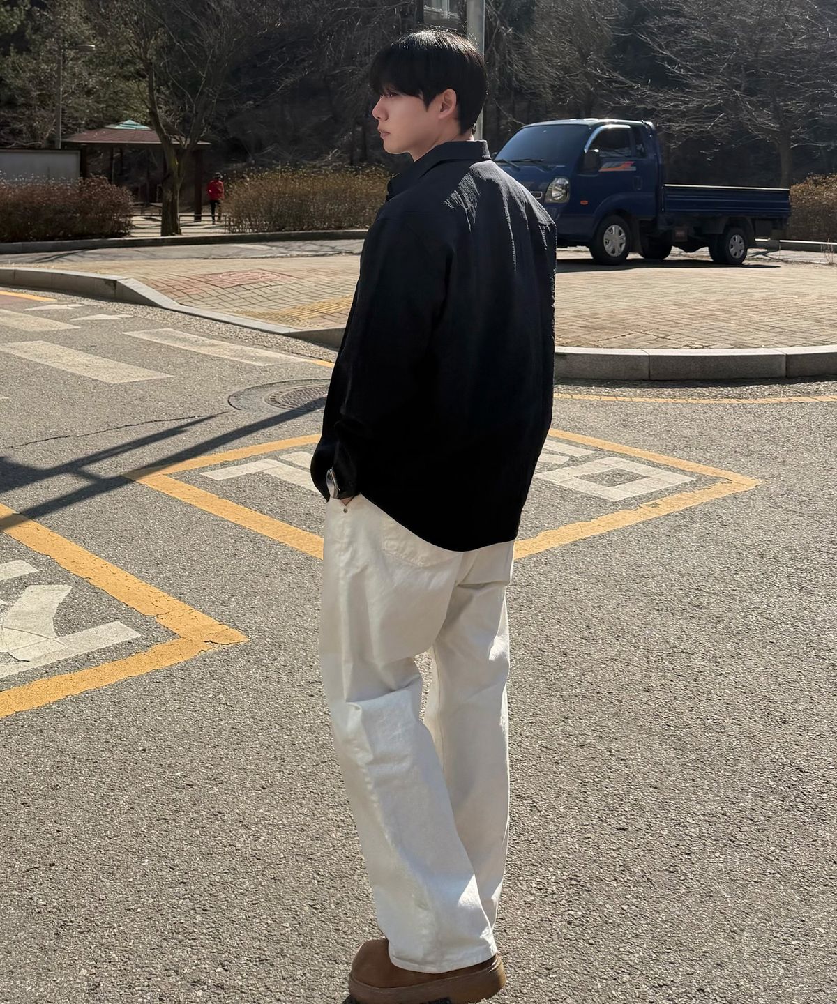 마인드브릿지(MINDBRIDGE) [COUTURE]RN혼방 미니멀 오버핏 셔츠 - 3color