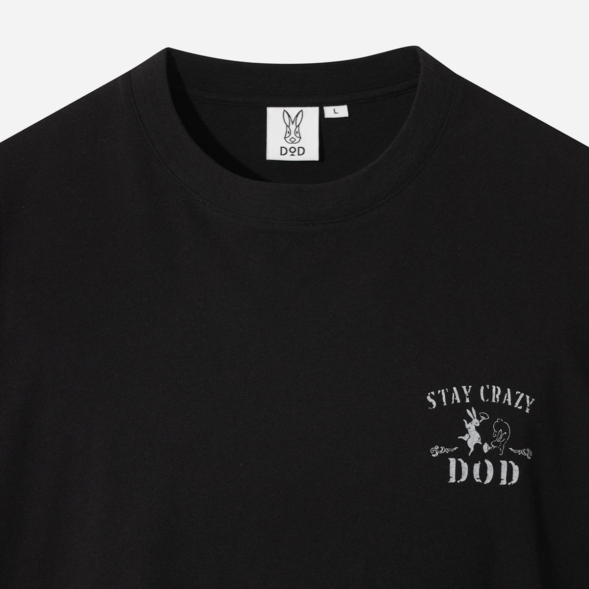 디오디(DOD) 빈티지 반팔 티셔츠(BLACK)
