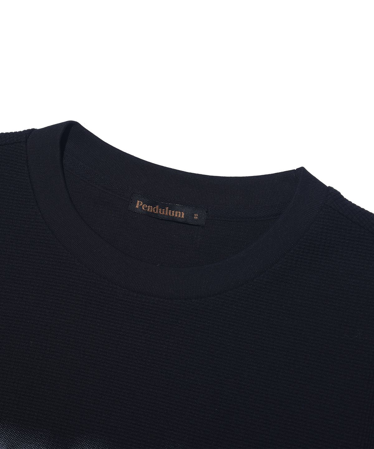 펜듈럼(PENDULUM) 와플 레터링 그래픽 반팔티 LQ2TU281_BLACK