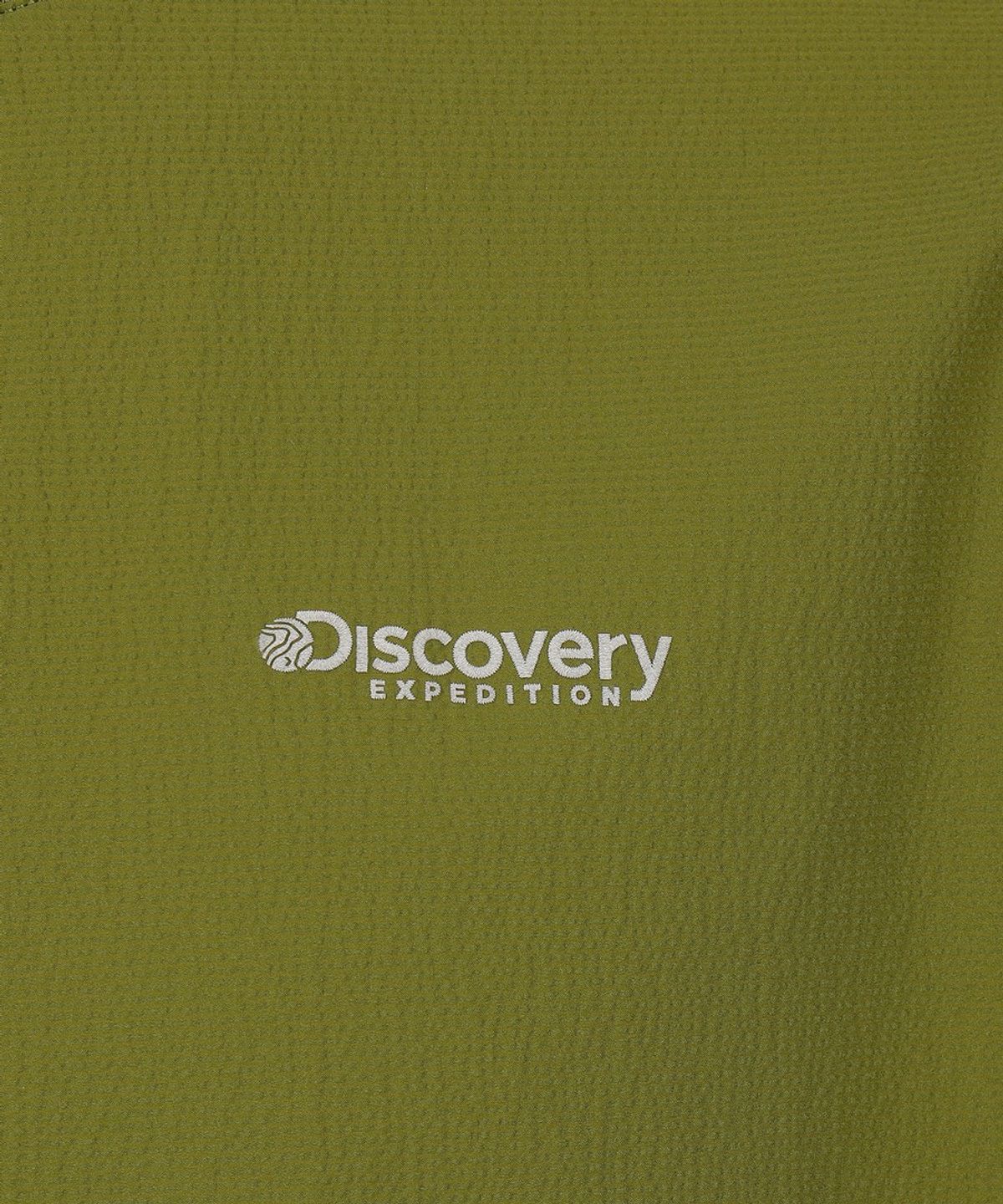 디스커버리 익스페디션(DISCOVERY EXPEDITION) 남성 시어서커 우븐 반팔티셔츠 (OLIVE)