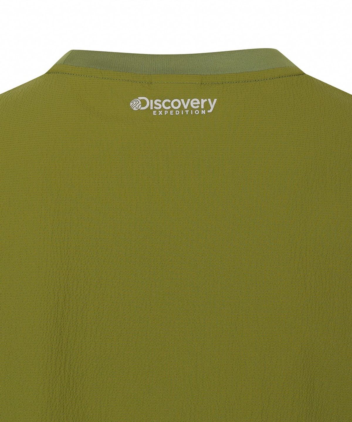 디스커버리 익스페디션(DISCOVERY EXPEDITION) 남성 시어서커 우븐 반팔티셔츠 (OLIVE)