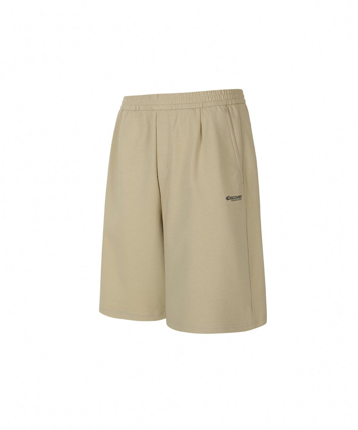 디스커버리 익스페디션(DISCOVERY EXPEDITION) 남성 프레시벤트 니트 트레이닝 5부 쇼츠 (L/BEIGE)
