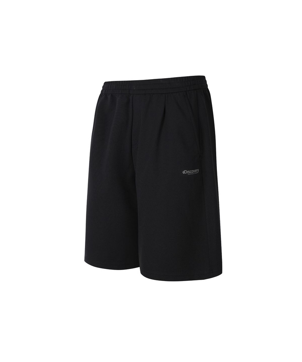 디스커버리 익스페디션(DISCOVERY EXPEDITION) 남성 프레시벤트 니트 트레이닝 5부 쇼츠 (BLACK)