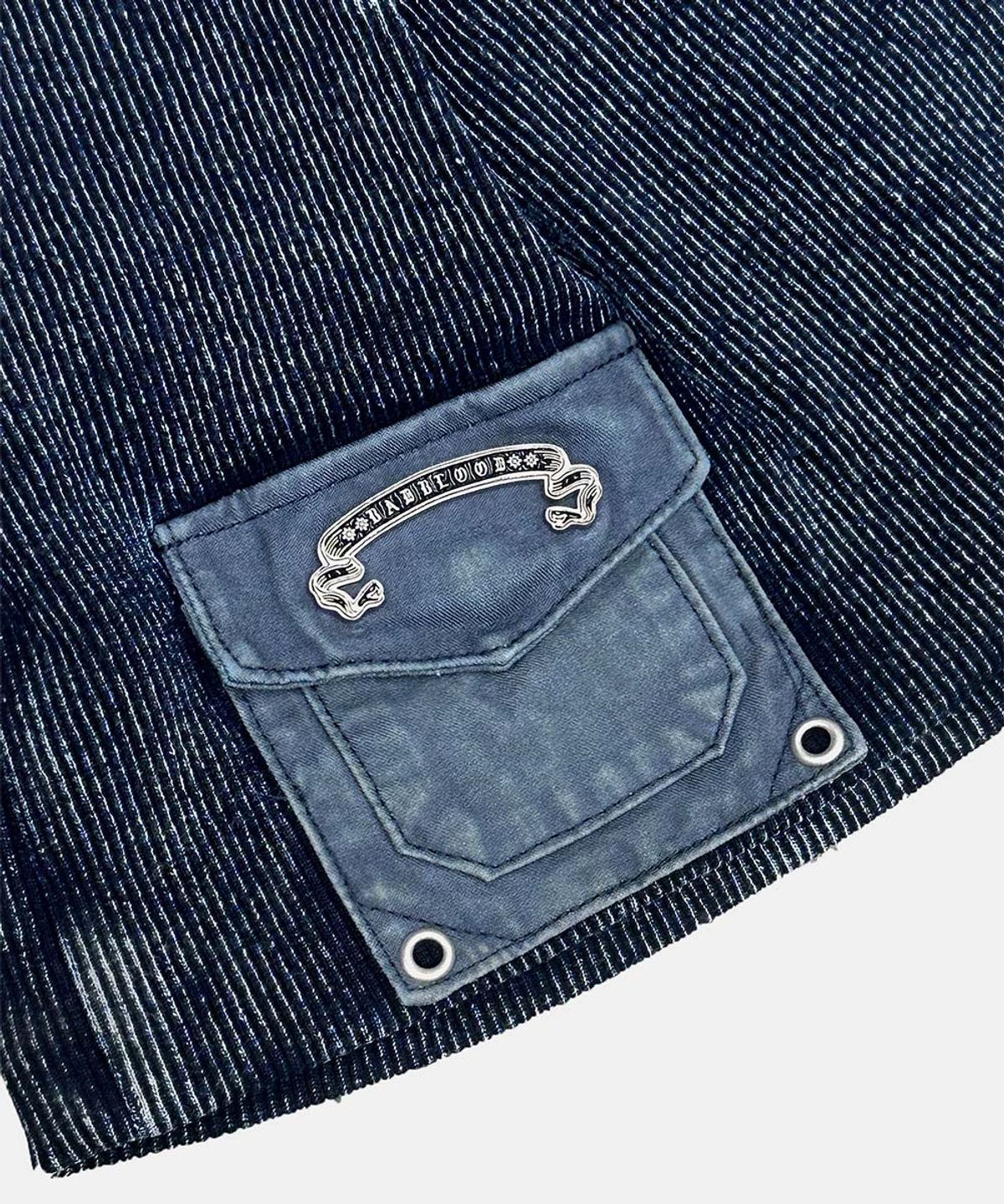 배드블러드(BADBLOOD) Viper Logo Cotton Rib Pocket Beanie - Blue