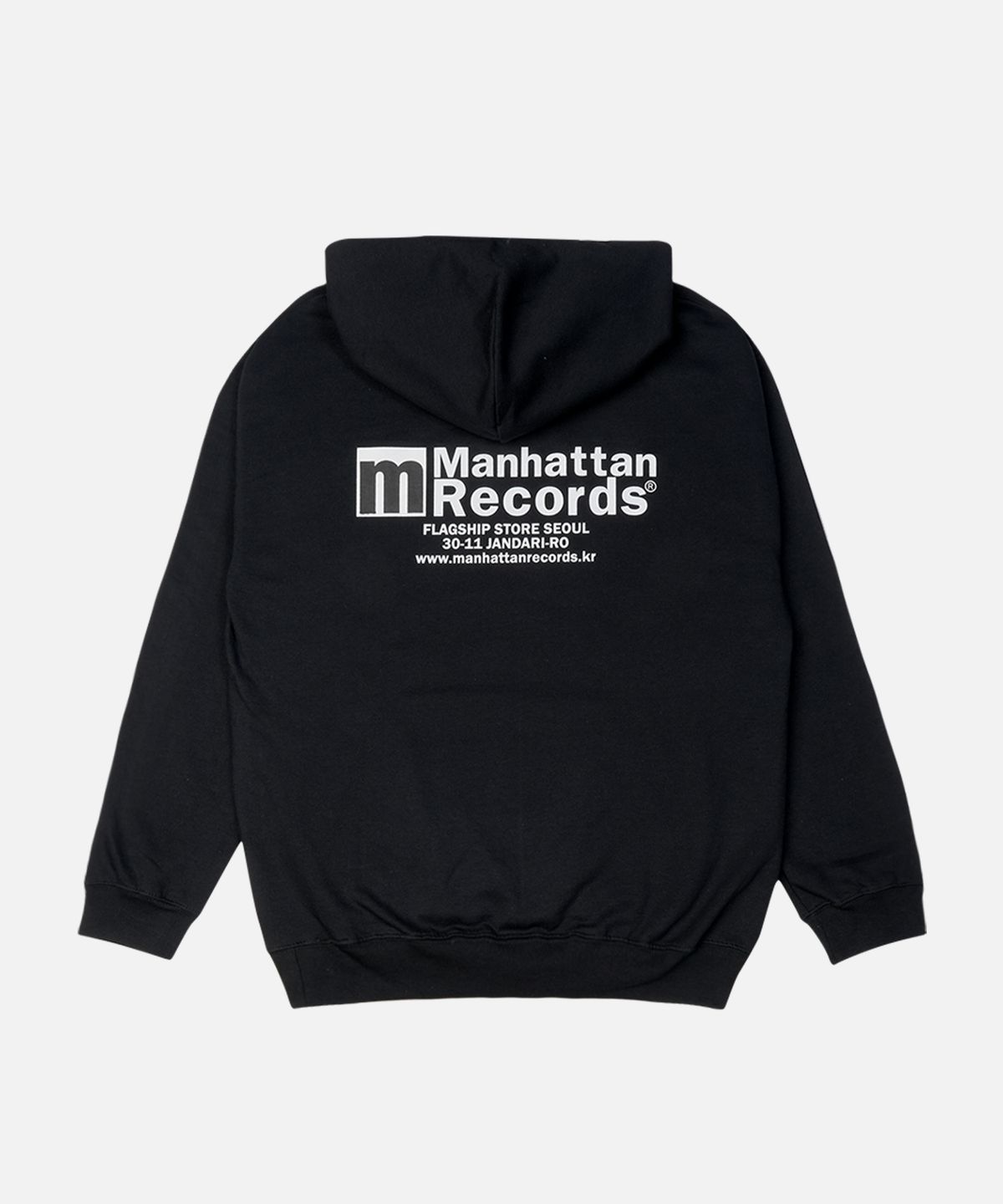 맨하탄레코즈(MANHATTAN RECORDS) MR Flagship Logo Hoodie - Black