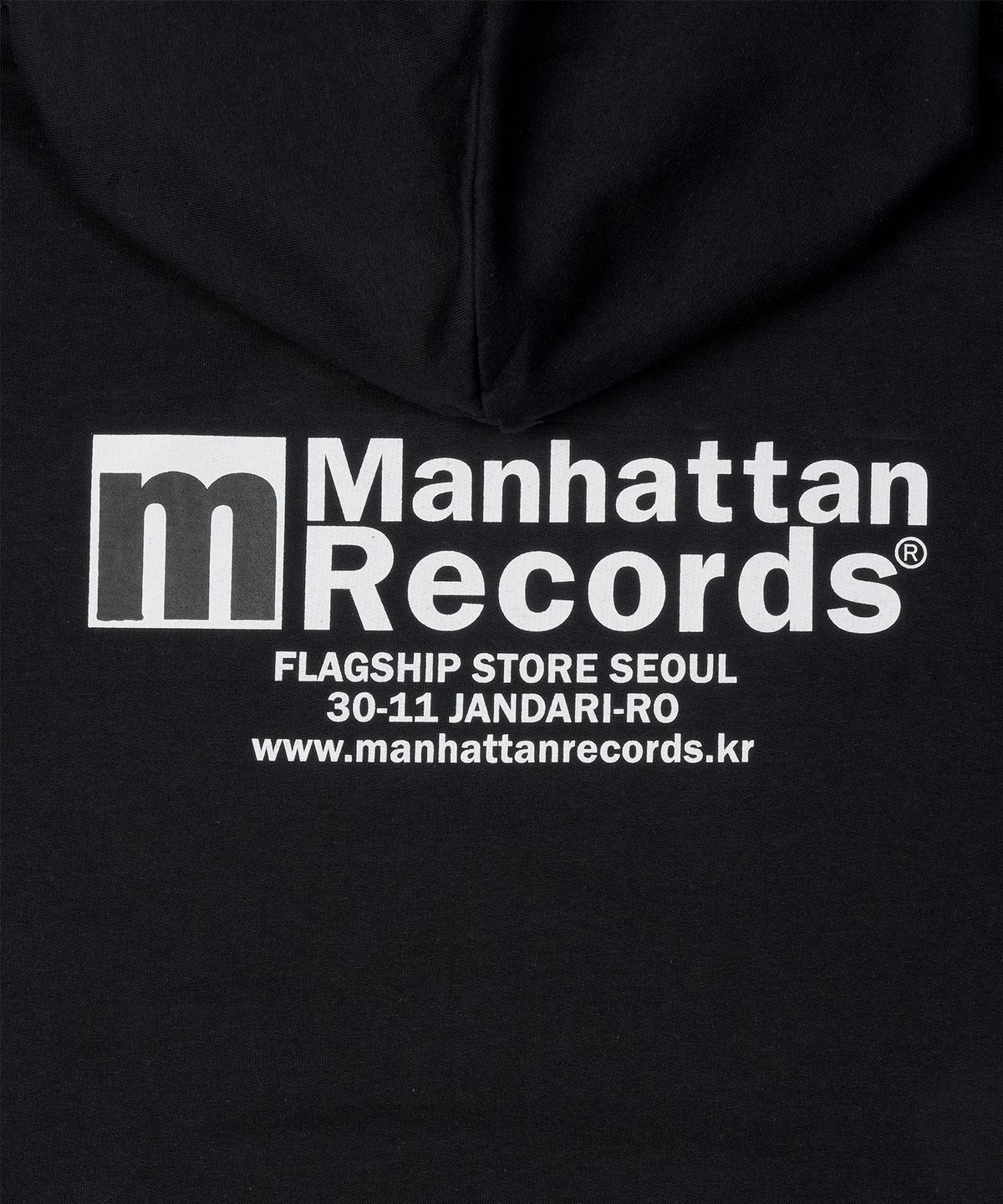 맨하탄레코즈(MANHATTAN RECORDS) MR Flagship Logo Hoodie - Black