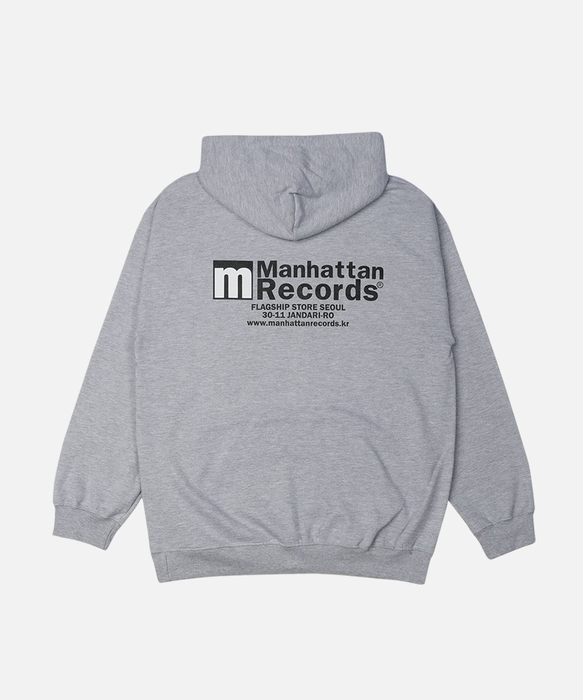 맨하탄레코즈(MANHATTAN RECORDS) MR Flagship Logo Hoodie - Grey