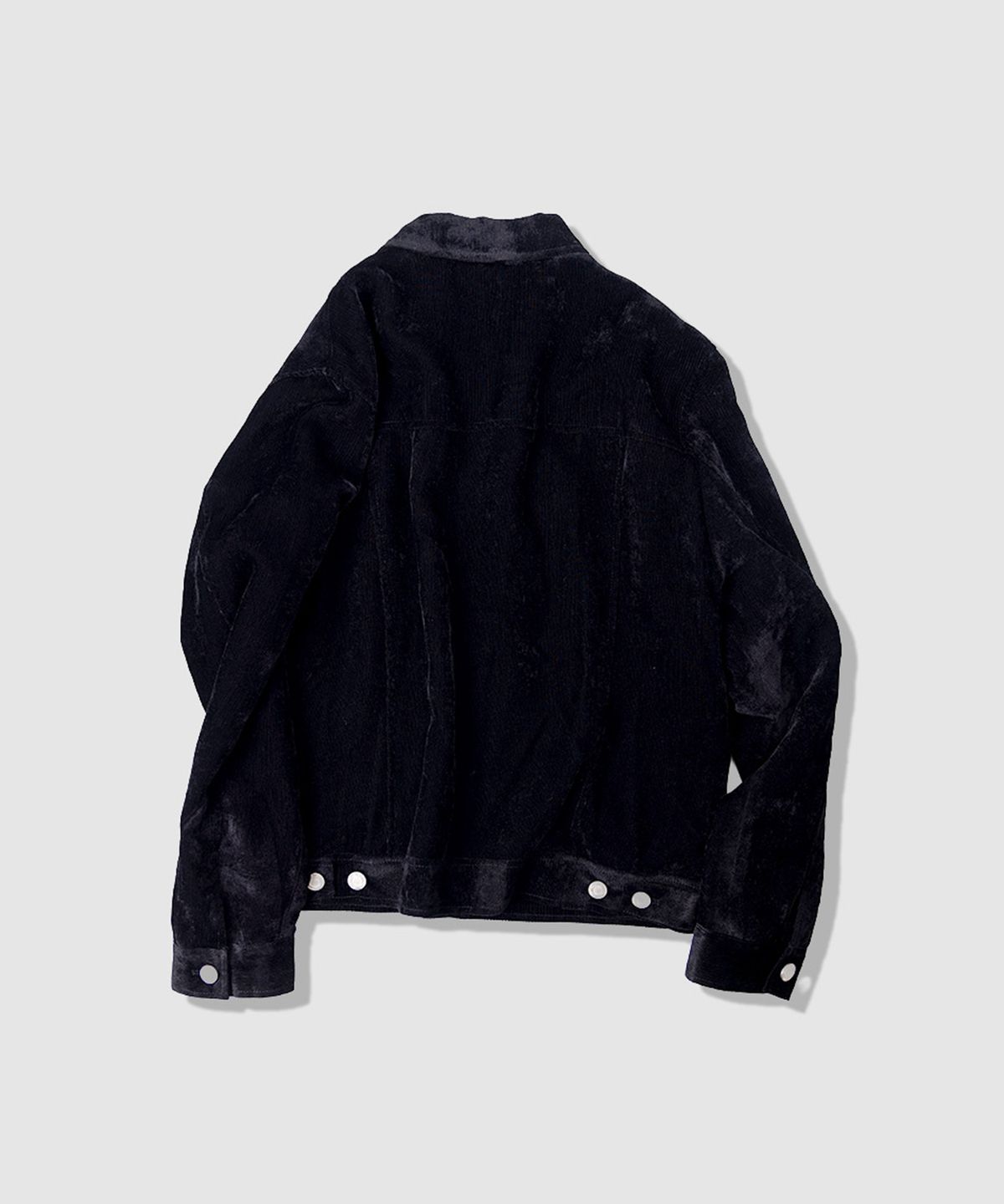 애니타임로릭(ANYTIME LOREAK) CLEMATIS CORDUROY JACKET - BLACK