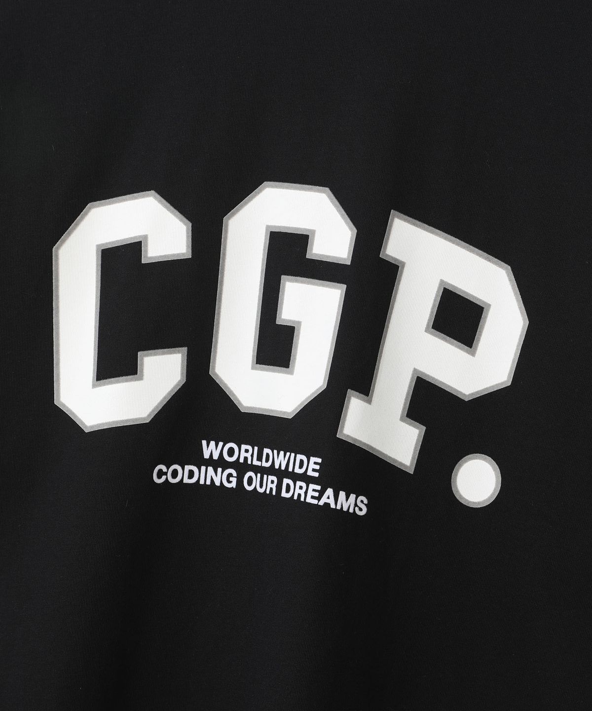 코드그라피(CGP) 빅오버핏 CGP 아치 로고 반소매 티셔츠-블랙