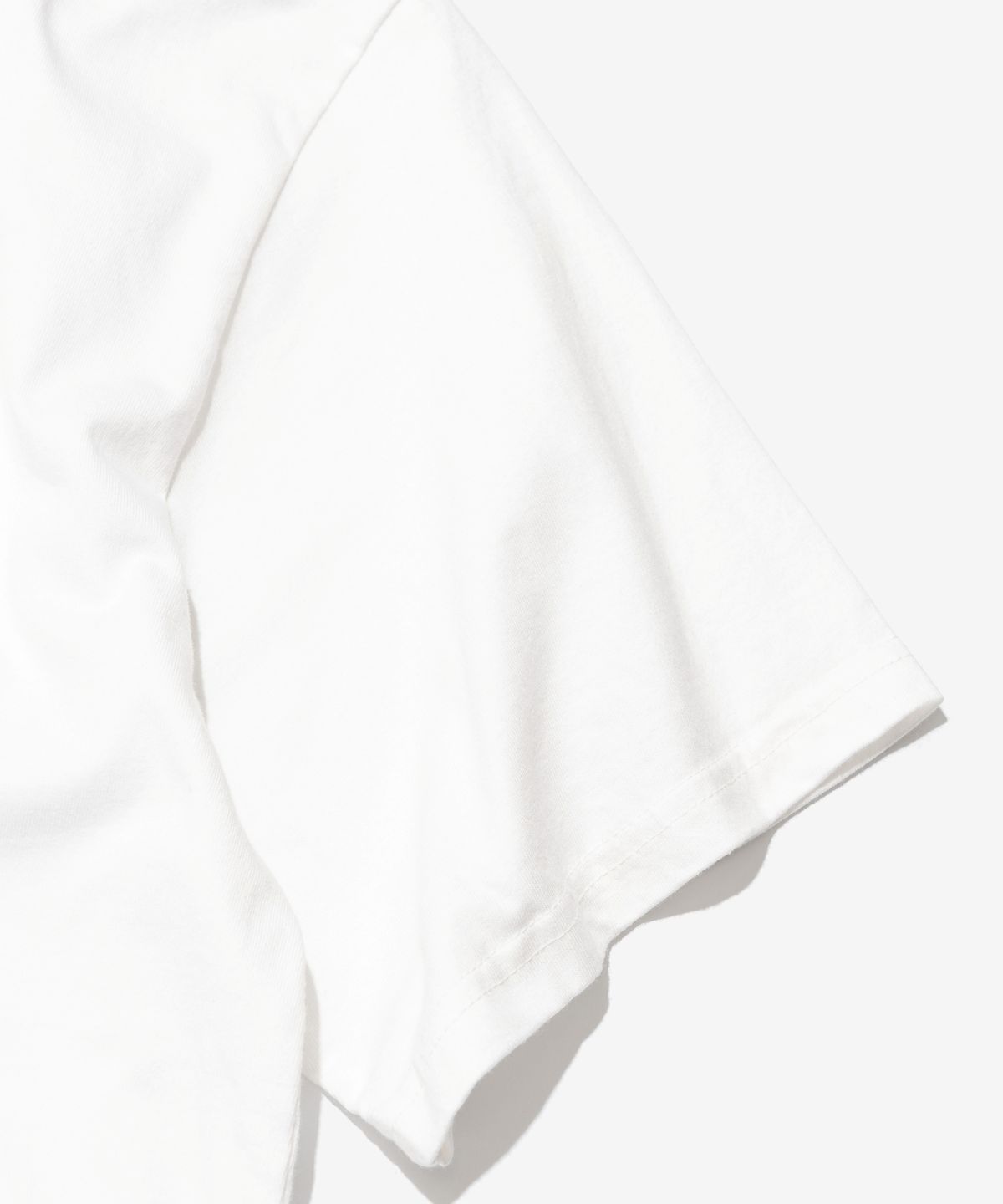 웍스앤코(WORKS & CO.) 레이어드 워싱 반팔티 (화이트)