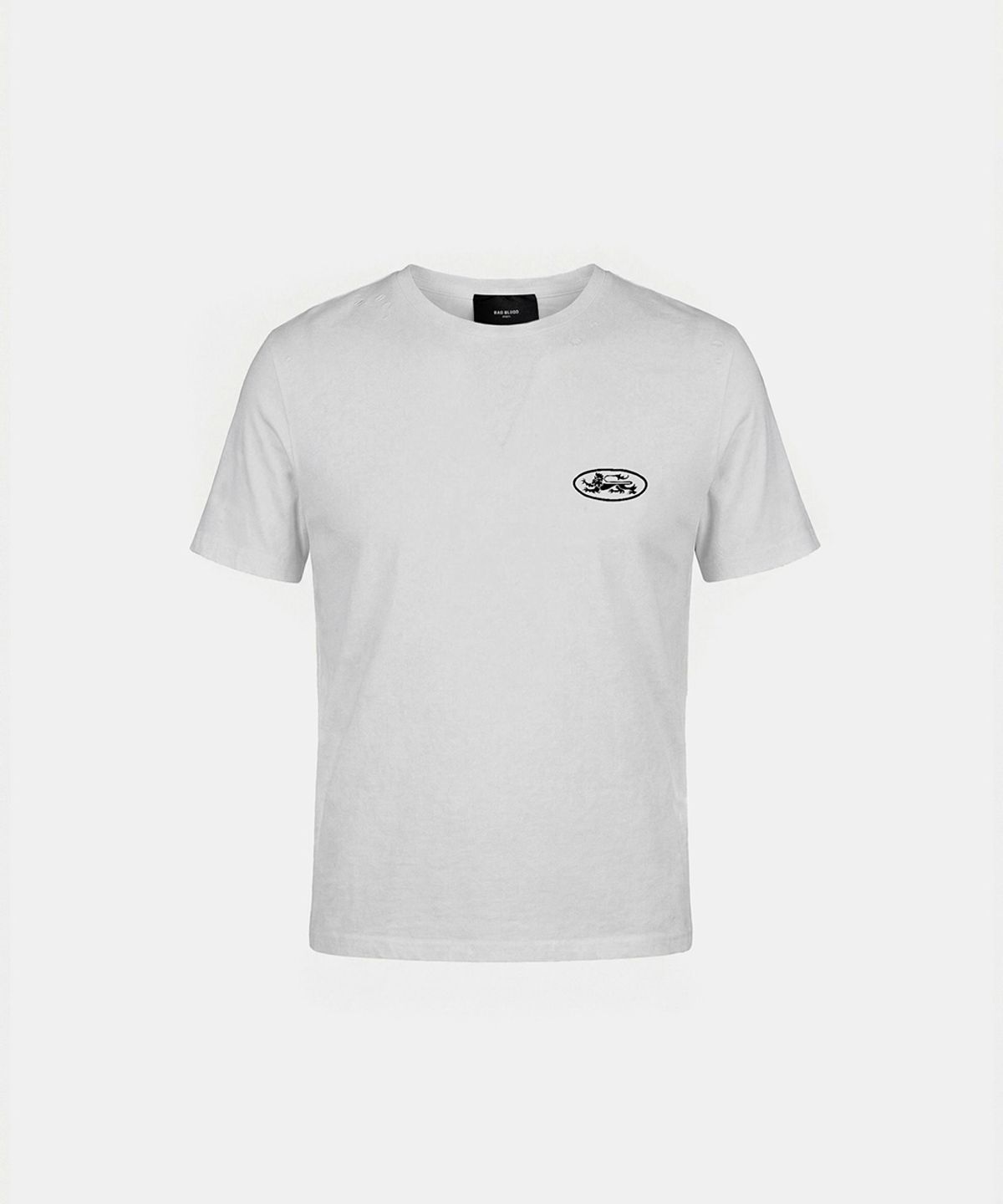 배드블러드(BADBLOOD) Mystic Capsule Slim Fit Short Sleeve T-Shirt - White