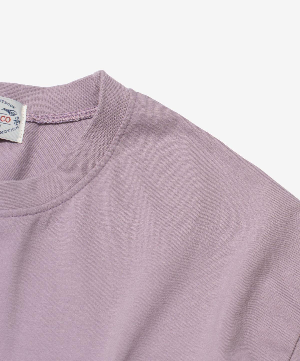 웍스앤코(WORKS & CO.) 레이어드 워싱 반팔티 (라벤더)