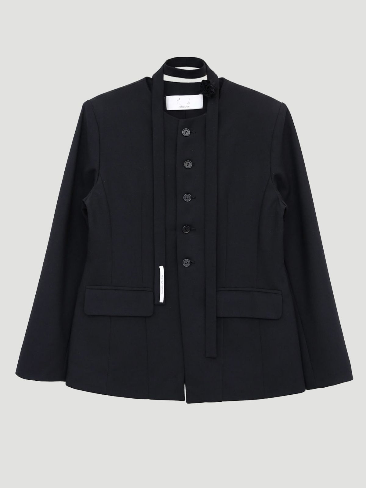 최에(CHOIAE) Hourglass Tie Round Jacket